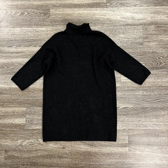 NWOT Pomander Place Noir Vivianne Sweater Dress Black Shimmer Turtleneck Cozy - Picture 16 of 16